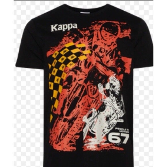 Kappa Men's Authentic Orson T-Shirt Size Medium Black Short Sleeve - Picture 1 of 9